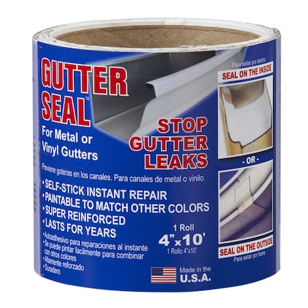 Gutter Seal Gutter Seal 4 in. W X 10 ft. L Aluminum Gutter Seal Liner Clear GSL410